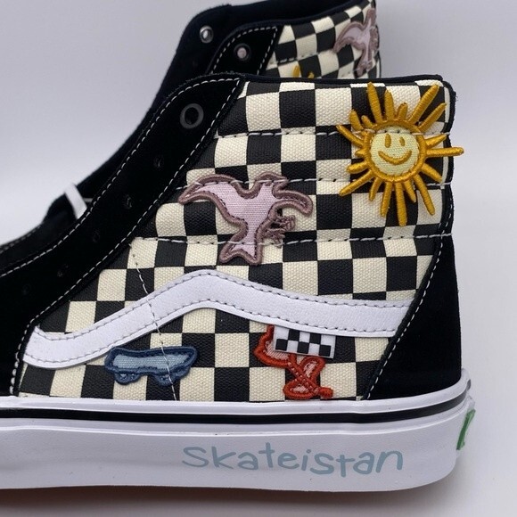 Vans Skateistan x Skate SK8-HI 'Checkerboard' Men's Sneakers - Size: 11.5 - Picture 10 of 16